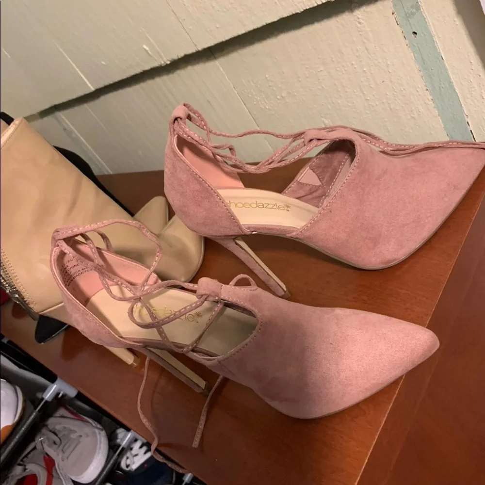 Deep Blush pink pumps - Picture 2 of 3